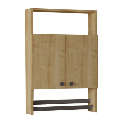 Ντουλάπι Μπάνιου Επιτοίχιο Ela Χρώμα Sapphire Oak 60x15x87