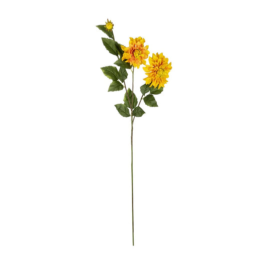 ORANGE DHALIA BRANCH 21324 Τεχνητό Διακοσμητικό Πορτοκαλί Κλαδί Ντάλια Y115cm