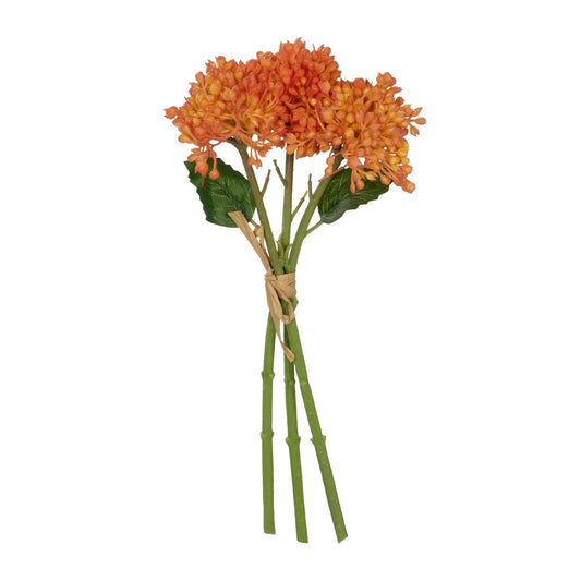 ORANGE HYACINTH BOUQUET 21357 Τεχνητό Διακοσμητικό Μπουκέτο Πορτοκαλί Υάκυνθος Y30cm