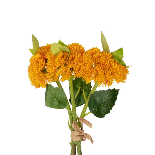 ORANGE SEDUM BOUQUET 21346 Τεχνητό Διακοσμητικό Μπουκέτο Πορτοκαλί Σέδο Y30cm