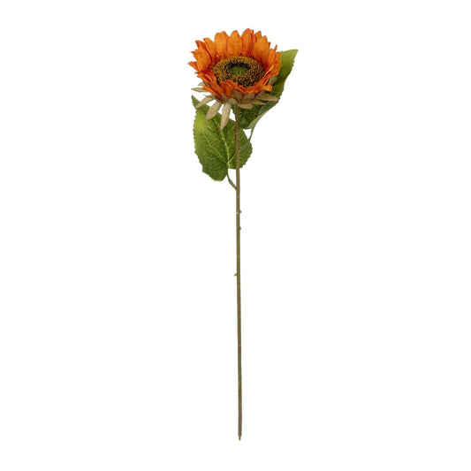 ORANGE SUNFLOWER BRANCH 21213 Τεχνητό Διακοσμητικό Κλαδί Ηλιοτρόπιο Πορτοκαλί Y50cm