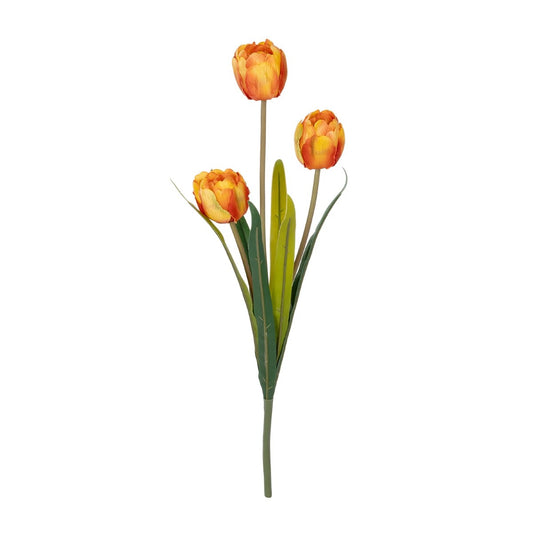 ORANGE TULIP BRANCH 21308 Τεχνητό Διακοσμητικό Κλαδί Πορτοκαλί Τουλίπα Y48cm