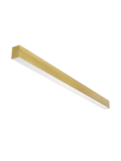 ORION KLV-101-0364-V2 Γραμμικό Φωτιστικό Οροφής LED 72W 7200lm 120° AC 220-240V IP20 Ρυθμιζόμενο Λευκό CCT με Χειριστήριο από 2700K έως 6000K Dimmable - Lumileds SMD Chip - Σατινέ Χρυσό Βούρτσας - Μ120 x Π5 x Υ7