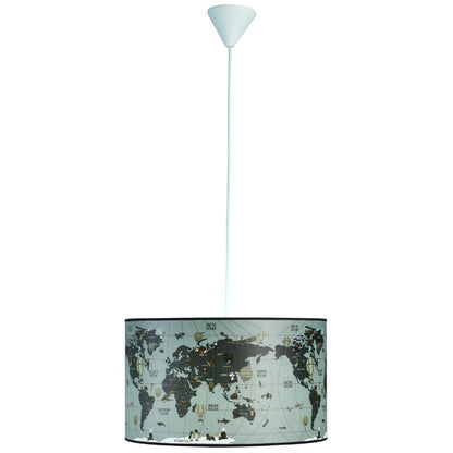 Φωτιστικό Μονόφωτο Παιδικό Αμπαζούρ Υδρόγειος Ε27 Φ40