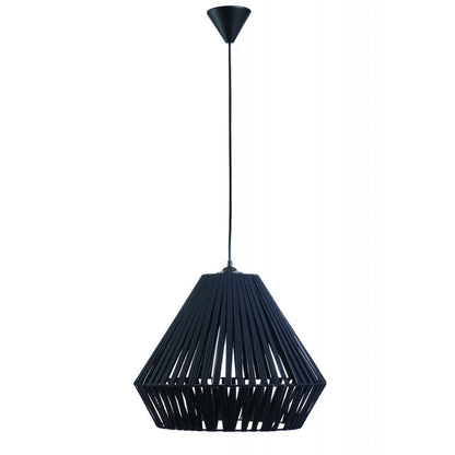 Φωτιστικό Μονόφωτο Ύφασμα Μαύρο Ε27 Φ40