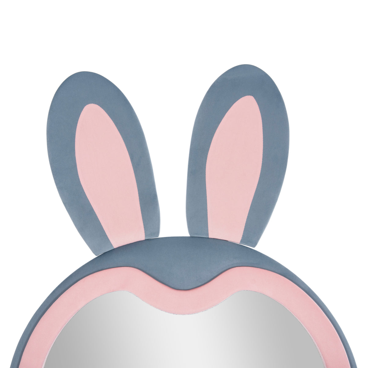 ΠΑΙΔΙΚΟΣ ΚΑΘΡΕΦΤΗΣ ΔΑΠΕΔΟΥ BUNNY MDF ΡΟΖ & ΜΠΛΕ ΜΑΥΡΟ STAND 80x162εκ