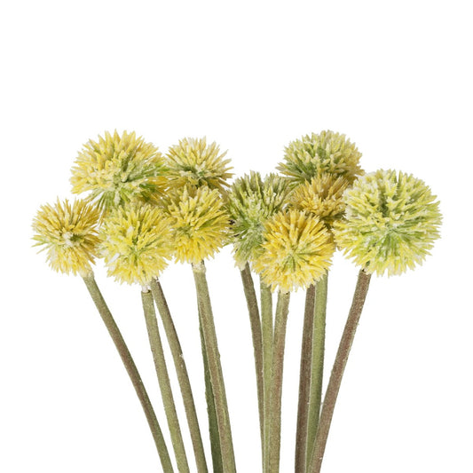 PALE YELLOW DANDELION BOUQET 21363 Τεχνητό Διακοσμητικό Ταραξάκο Μπουκέτο Y54cm