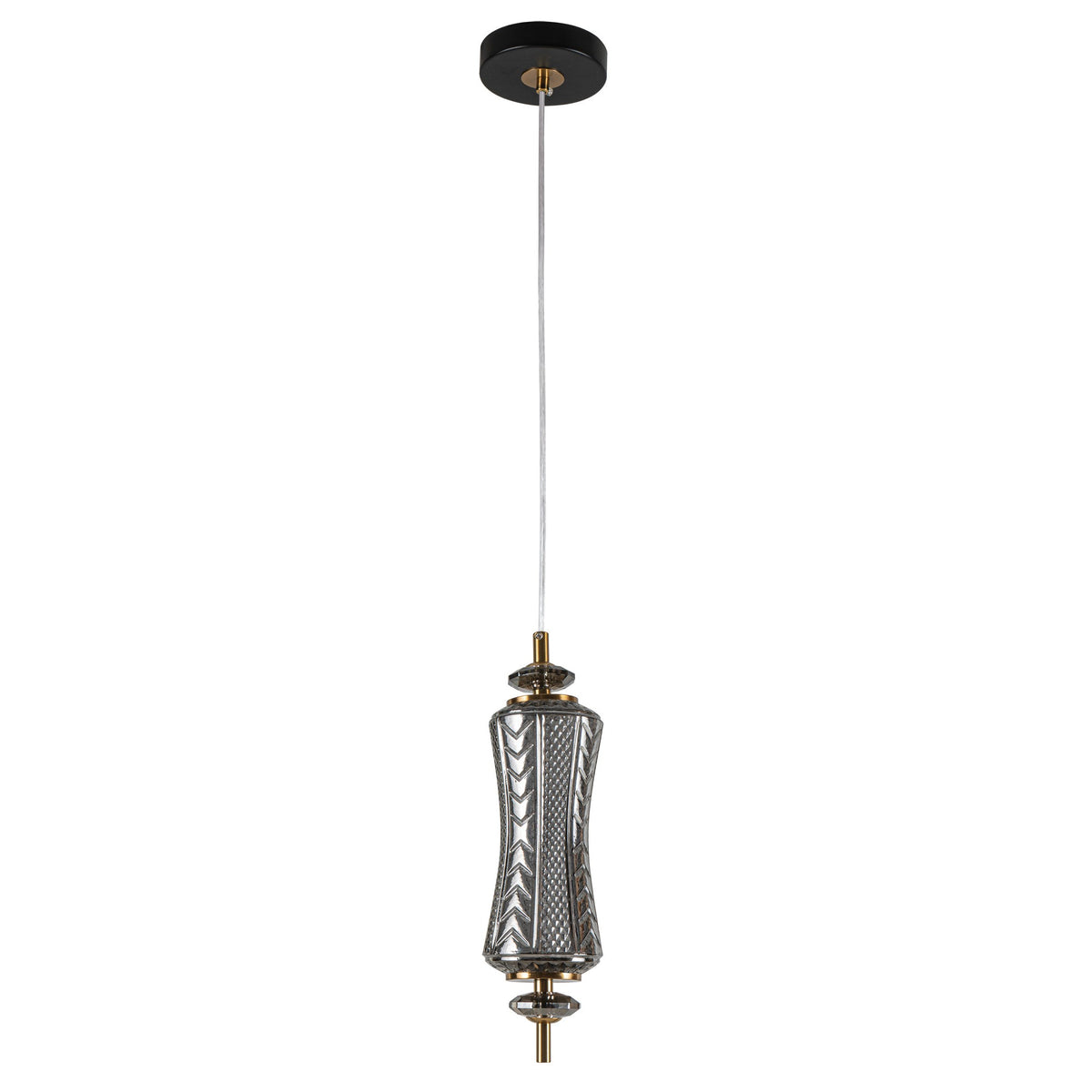 PDC 1287 CR 1/Φ ΜΑΚΡΟΣΤΕΝΟ ΓΥΑΛΙΝΟ ΧΡΩΜΙΟ LED-7W ΔΙΑΚΟΣΜΗΤΙΚΟ ΚΡΥΣΤΑΛΛΟ Φ10x36