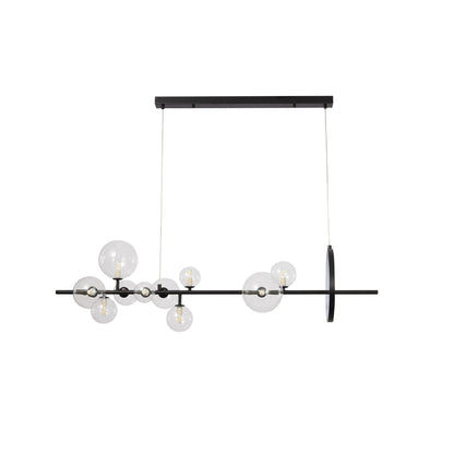 PDC 2049-10 ΡΑΓΑ ΜΑΥΡΗ ΜΕ LED KAI G9 ΓΛΟΜΠΟΥΣ ΔΙΑΦΑΝΟΥΣ 120x28x120