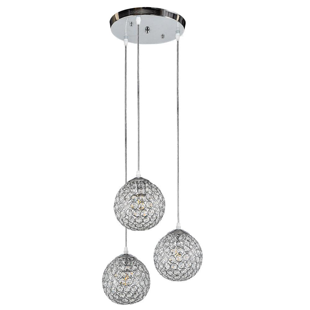 PDC 3459-3 CR 3/Φ ΜΠΑΛΙΤΣΕΣ ΚΡΥΣΤΑΛΛΑ 3xΕ27 Φ25x90
