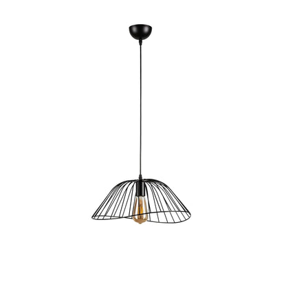 PDC 6082 BK 1/Φ ΜΕΤΑΛΛΙΚΟ ΜΑΥΡΟ ΦΡΟΥΤΙΕΡΑ 1xΕ27 Φ40x(35-100)