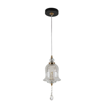 PDC 723-1 TR ΓΥΑΛΙΝΗ ΚΑΜΠΑΝΑ LED-5W ΜΕ ΔΙΑΚΟΣΜΗΤΙΚΟ ΚΡΥΣΤΑΛΛΟ Φ15x34