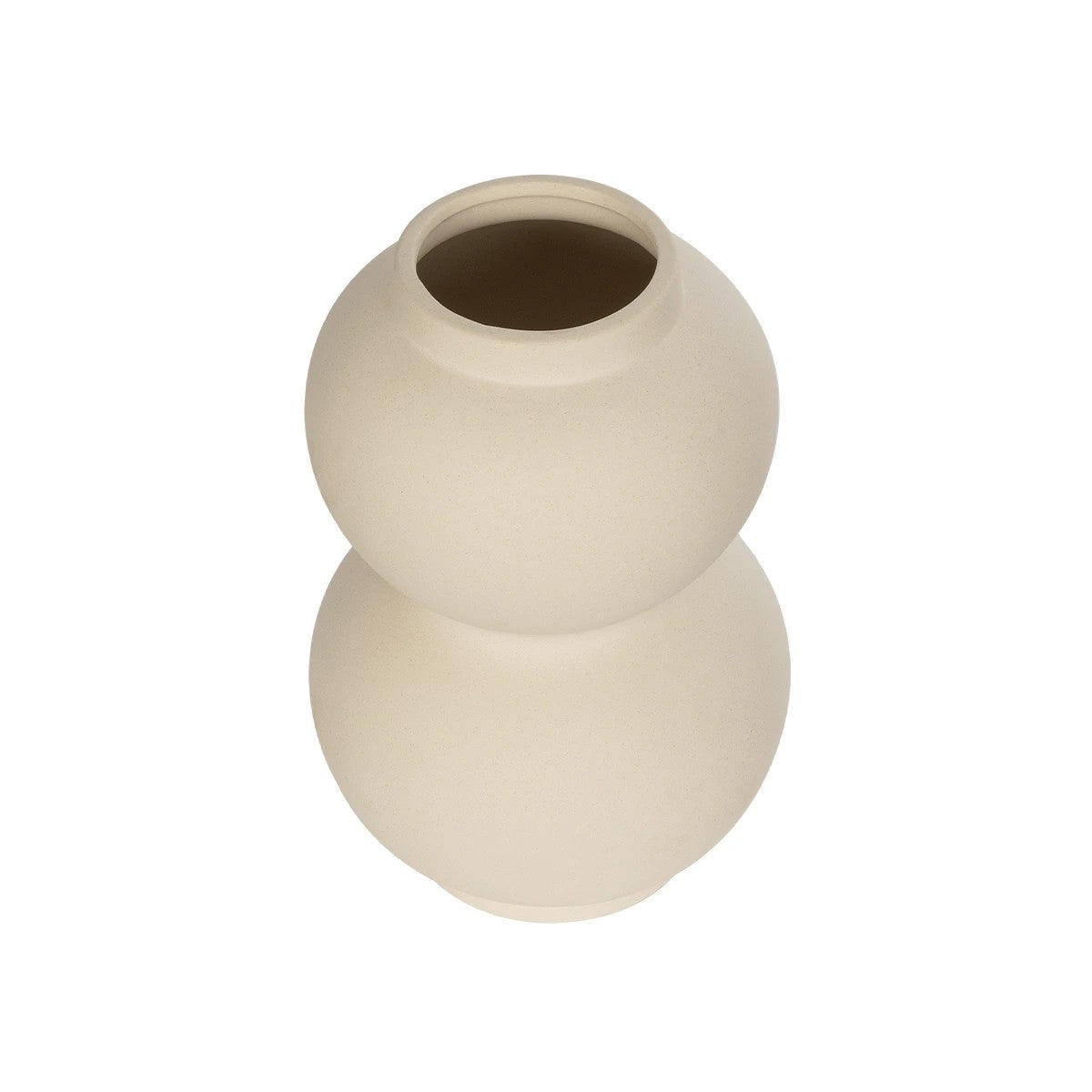 PEARL 21265 Διακοσμητικό Κεραμικό Βάζo Μπεζ Π13 x Μ13 x Υ21