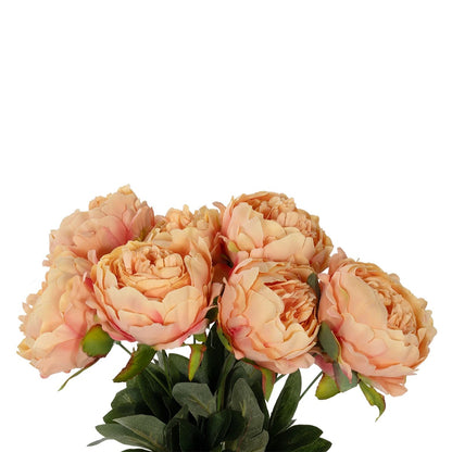 PEONY FLOWER 21297 Τεχνητό Διακοσμητικό Μπουκέτο Κλαδιά Παιώνιας Μ35 x Π23 x Υ46