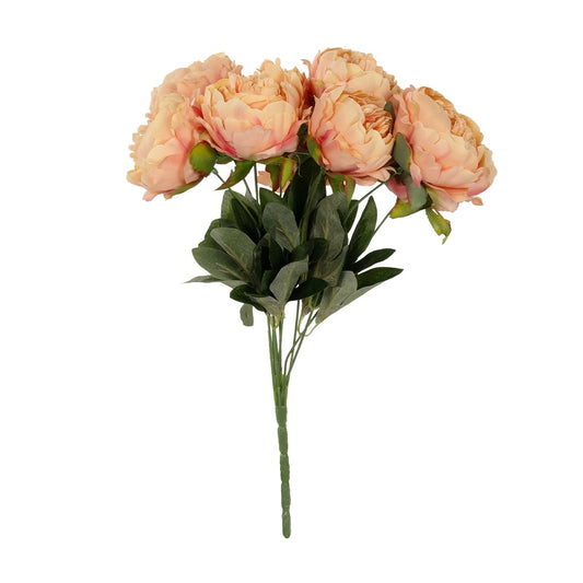 PEONY FLOWER 21297 Τεχνητό Διακοσμητικό Μπουκέτο Κλαδιά Παιώνιας Μ35 x Π23 x Υ46