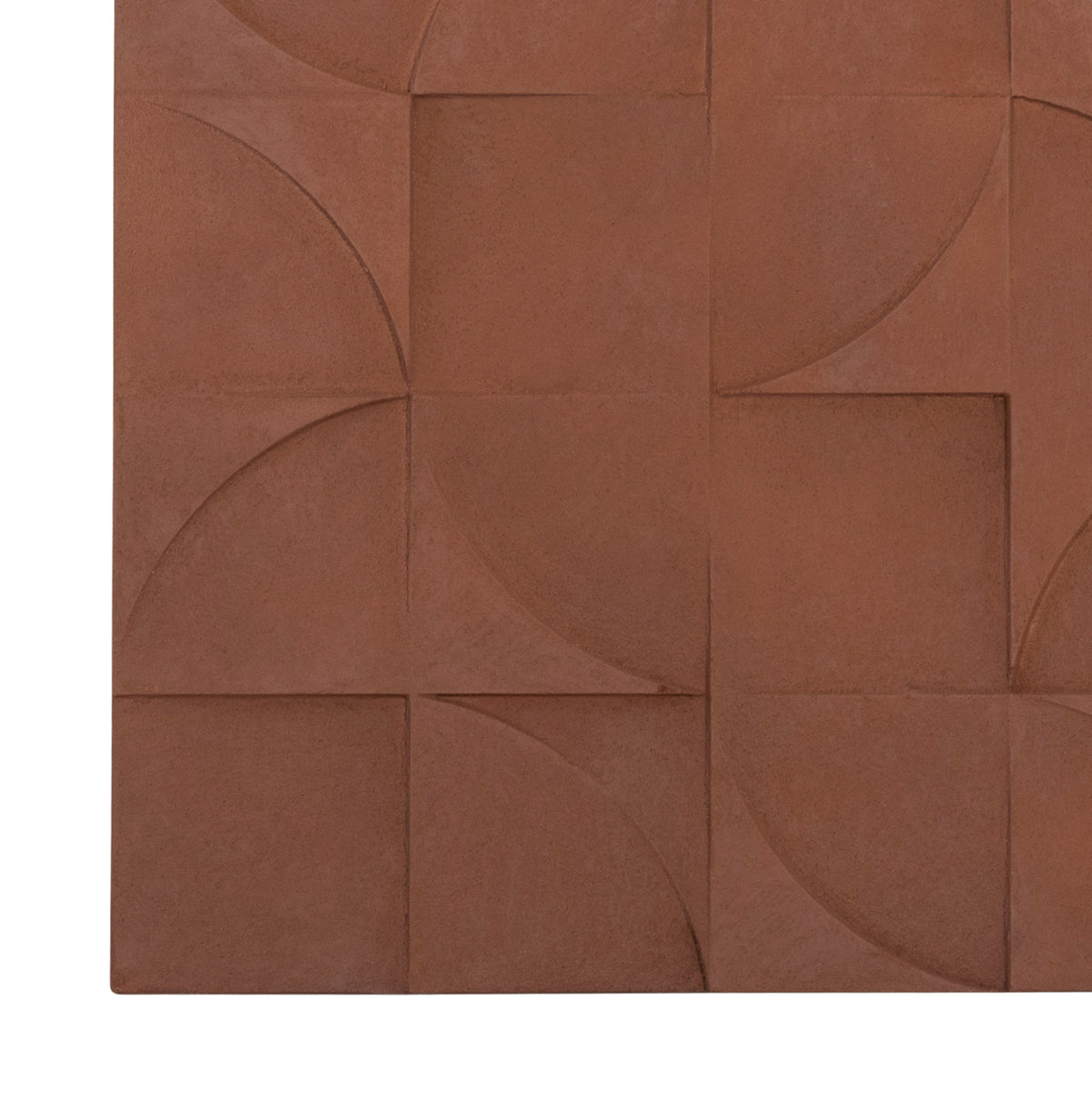 ΠΙΝΑΚΑΣ ΤΕΤΡΑΓΩΝΟΣ SANTORINI MDF ΣΕ ΚΑΦΕ ΧΡΩΜΑ 80x5x80