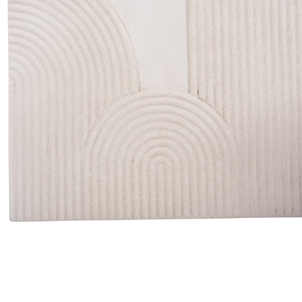 ΠΙΝΑΚΑΣ ΤΕΤΡΑΓΩΝΟΣ SANTORINI MDF ΣΕ ΥΠΟΛΕΥΚΟ ΧΡΩΜΑ 80x4,5x80