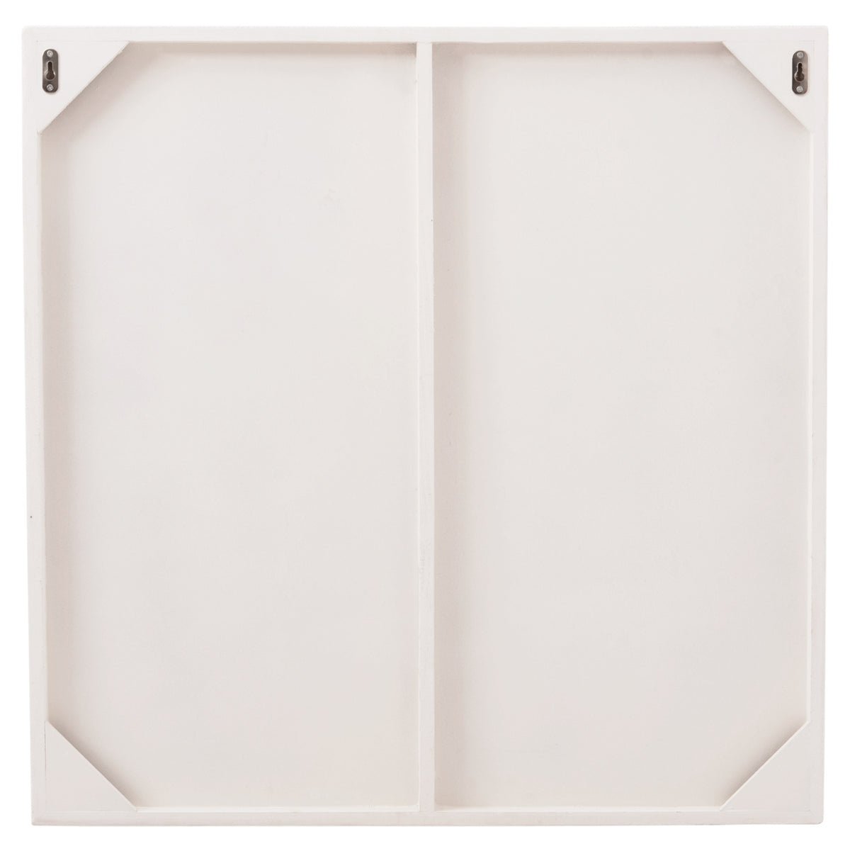 ΠΙΝΑΚΑΣ ΤΕΤΡΑΓΩΝΟΣ SANTORINI MDF ΣΕ ΥΠΟΛΕΥΚΟ ΧΡΩΜΑ 80x4x80