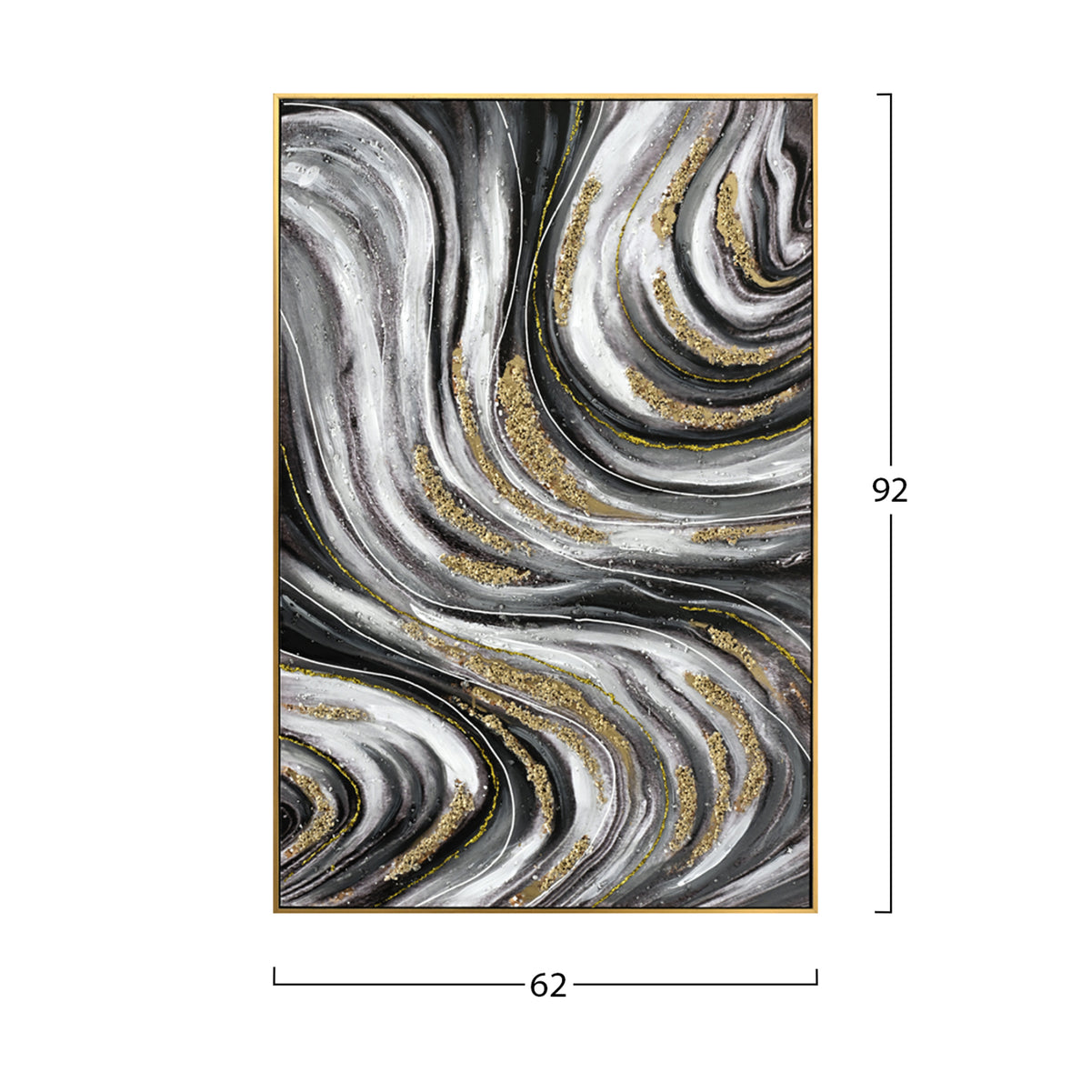 ΠΙΝΑΚΑΣ TOIXOY ΜΕ ΚΟΡΝΙΖΑ ΜΠΕΖ ΚΑΜΒΑΣ ΕΚΤΥΠΩΣΗ ABSTRACT 62x4,5x92