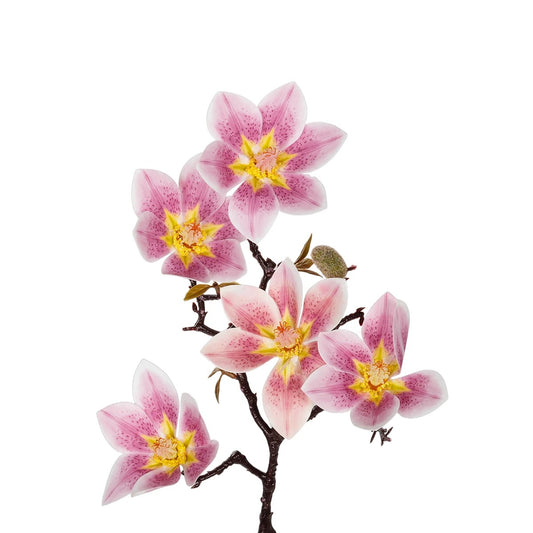 PING MAGNOLIA BRANCH 21424 Τεχνητό Διακοσμητικό Κλαδί Ροζ Μαγνόλια Y57cm