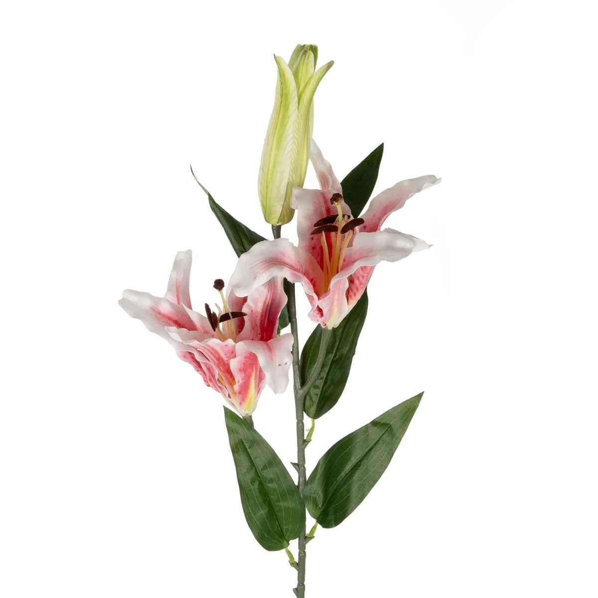 PINK LILY BRANCH 21313 Τεχνητό Διακοσμητικό Κλαδί Ροζ Κρίνο Y106cm