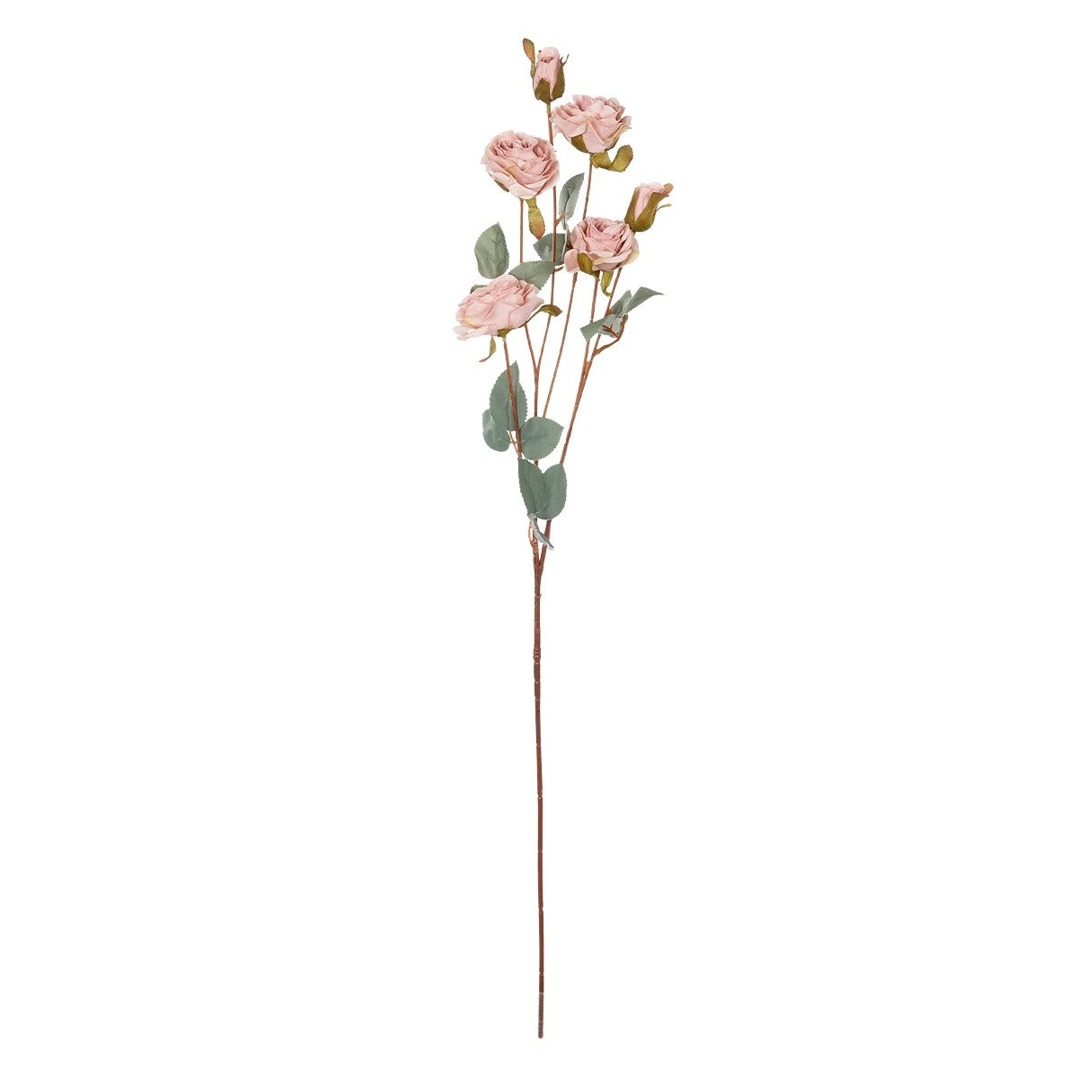 PINK ROSE BRANCH 21142 Τεχνητό Διακοσμητικό Κλαδί Τριαντάφυλλα Ροζ Y80cm