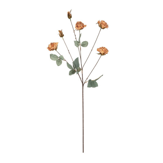 PINK ROSE BRANCH 21302 Τεχνητό Διακοσμητικό Κλαδί Τριαντάφυλλα Ροζ Y80cm