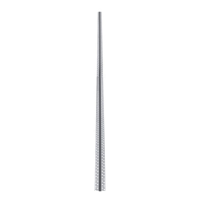 PLASTERBOARD-PROFILE 70839-2M Προφίλ Αλουμινίου - Βάση & Ψύκτρα Ταινίας LED με Μαύρο Φιμέ Κάλυμμα - Χωνευτή Χρήση σε Γυψοσανίδα - Trimless - Πατητό Κάλυμμα - Ασημί - 2 Μέτρα - Πακέτο 5 Τεμαχίων - Μ200 x Π5.6 x Υ1.5cm