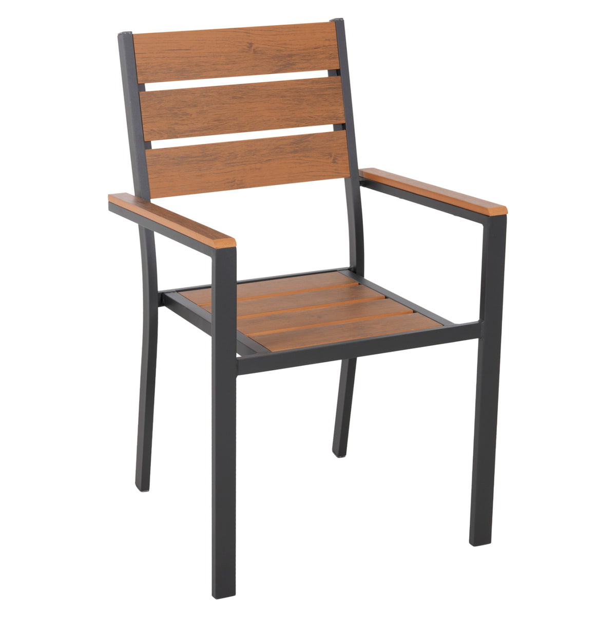 ΠΟΛΥΘΡΟΝΑ ΑΛΟΥΜΙΝΙΟΥ SAGA ΑΝΘΡΑΚΙ POLYWOOD ΣΕ ΦΥΣΙΚΟ 55x55x86