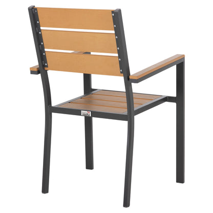 ΠΟΛΥΘΡΟΝΑ ΑΛΟΥΜΙΝΙΟΥ SAGA ΑΝΘΡΑΚΙ POLYWOOD ΣΕ ΦΥΣΙΚΟ 55x55x86