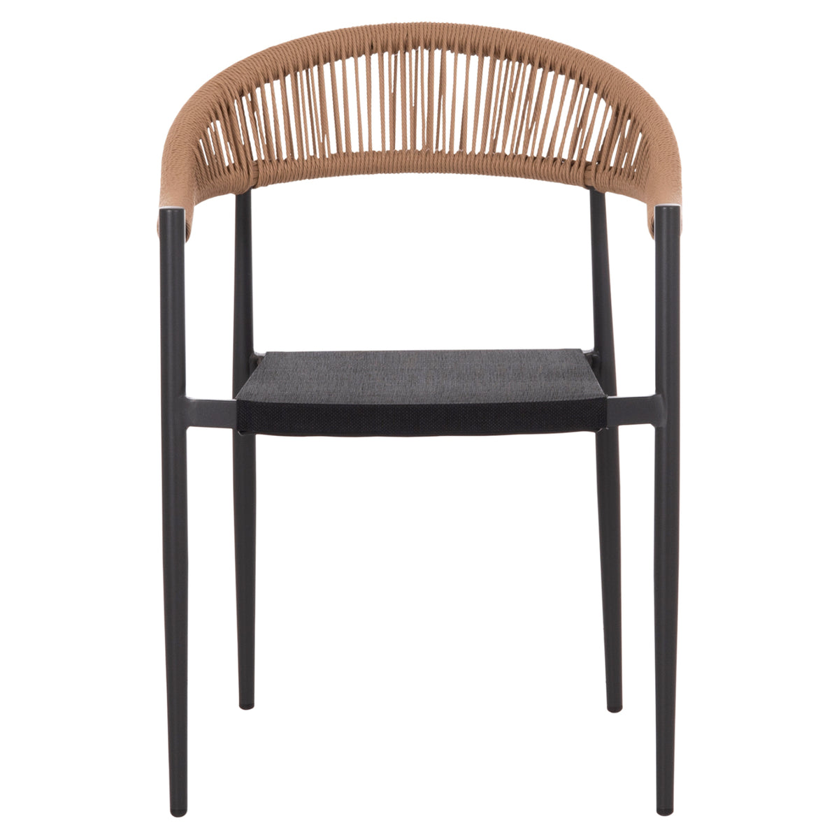 ΠΟΛΥΘΡΟΝΑ BERG ΑΛΟΥΜΙΝΙΟ & TEXTILENE ΣΚΟΥΡΟ ΓΚΡΙ P.E. TWISTED RATTAN 55x56x79