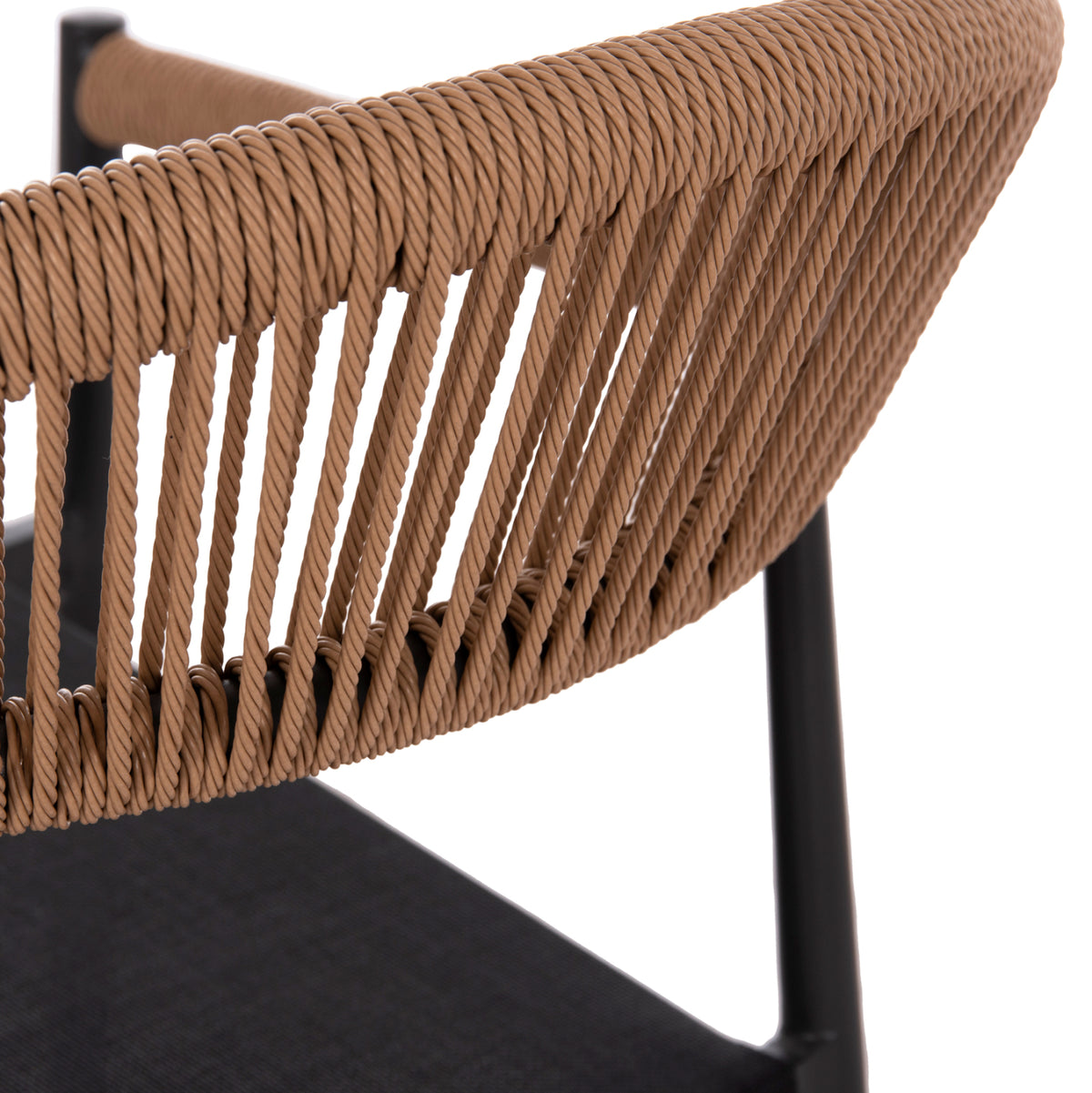 ΠΟΛΥΘΡΟΝΑ BERG ΑΛΟΥΜΙΝΙΟ & TEXTILENE ΣΚΟΥΡΟ ΓΚΡΙ P.E. TWISTED RATTAN 55x56x79