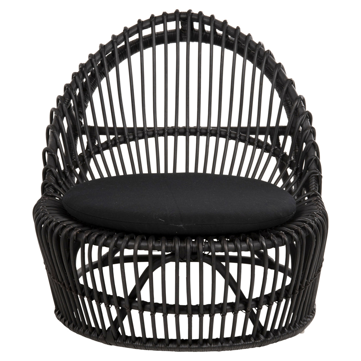 ΠΟΛΥΘΡΟΝΑ ENTROPY ΦΥΣΙΚΟ RATTAN ΜΕ ΜΑΞΙΛΑΡΙ ΜΑΥΡΟ 80x97x85