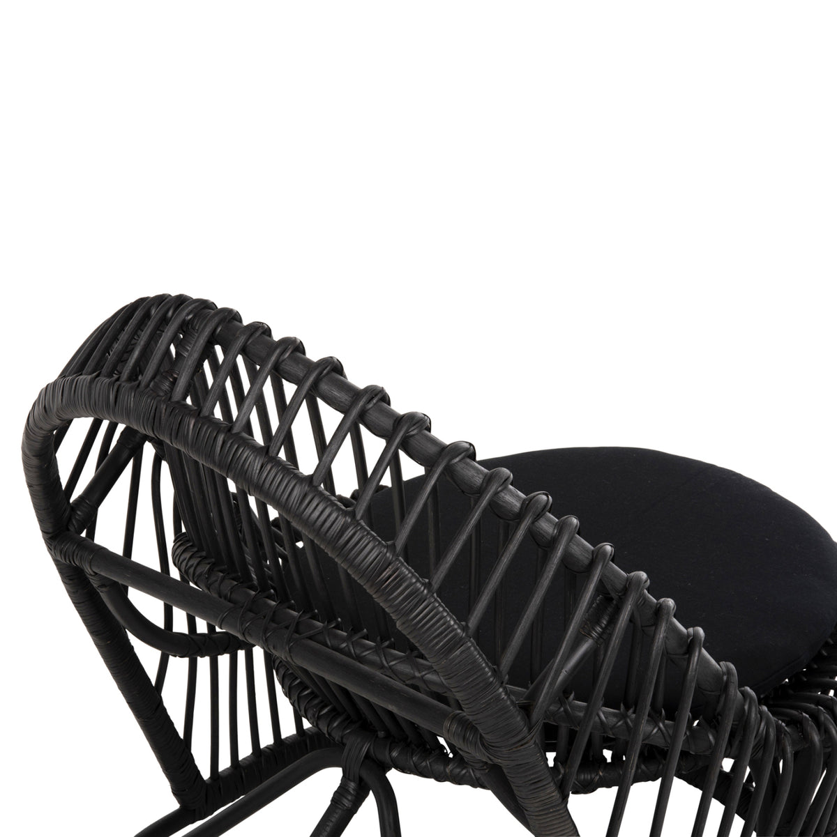ΠΟΛΥΘΡΟΝΑ ENTROPY ΦΥΣΙΚΟ RATTAN ΜΕ ΜΑΞΙΛΑΡΙ ΜΑΥΡΟ 80x97x85