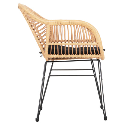 ΠΟΛΥΘΡΟΝΑ ΜΕ ΜΑΞΙΛΑΡΙ ΜΕΤΑΛΛΙΚΗ ALLEGRA ΜΕ WICKER ΜΠΕΖ 58x59x82