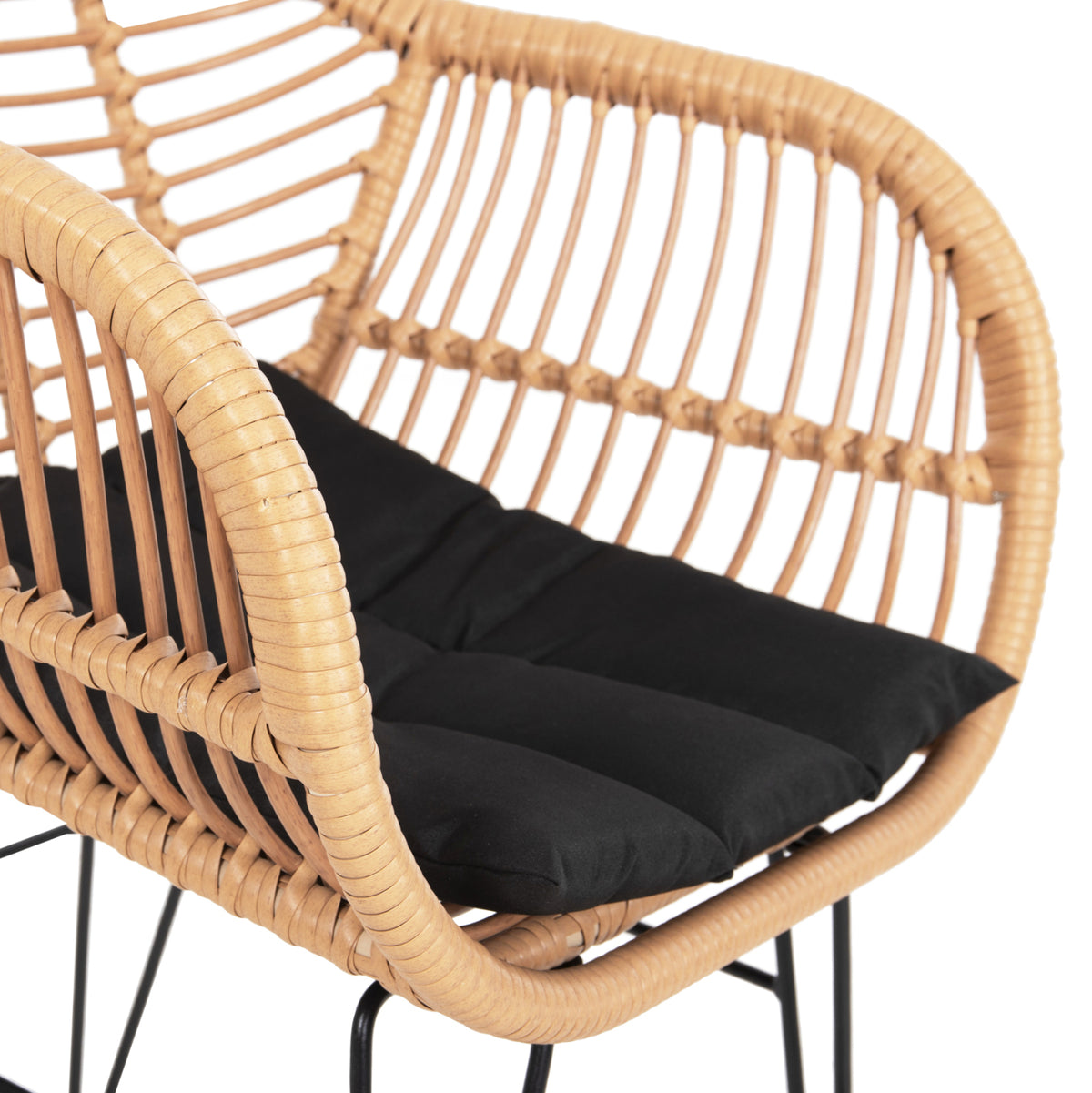 ΠΟΛΥΘΡΟΝΑ ΜΕ ΜΑΞΙΛΑΡΙ ΜΕΤΑΛΛΙΚΗ ALLEGRA ΜΕ WICKER ΜΠΕΖ 58x59x82