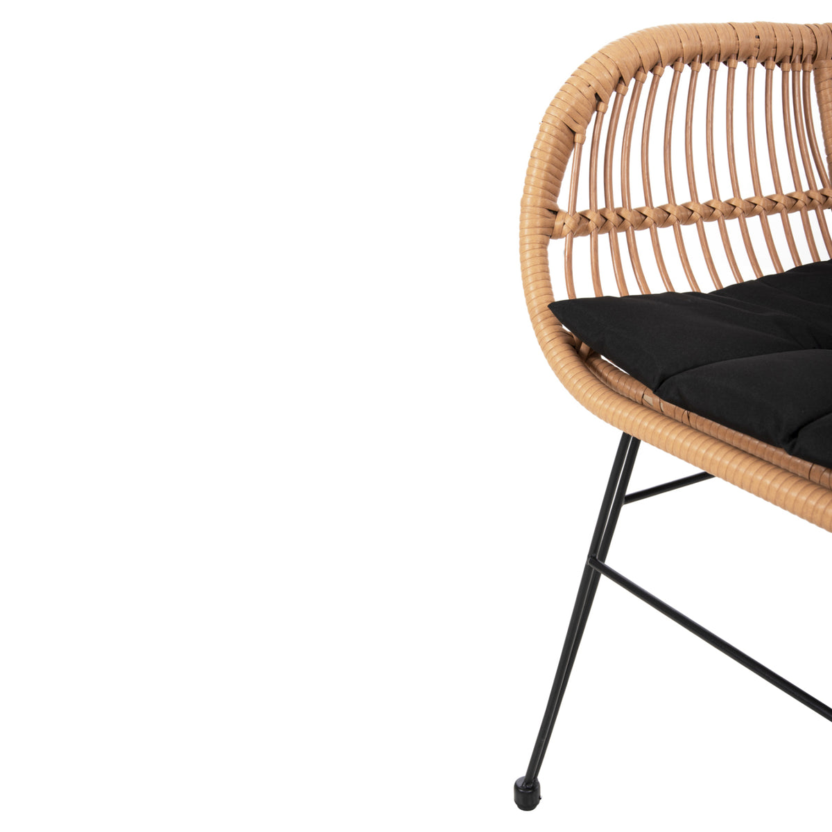 ΠΟΛΥΘΡΟΝΑ ΜΕ ΜΑΞΙΛΑΡΙ ΜΕΤΑΛΛΙΚΗ ALLEGRA ΜΕ WICKER ΜΠΕΖ 58x59x82