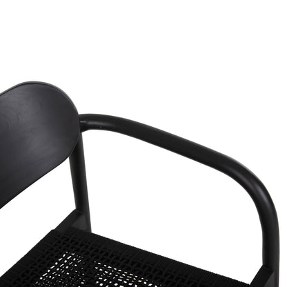ΠΟΛΥΘΡΟΝΑ OSLO ΞΥΛΟ TEAK ΜΑΥΡΟ & ΜΑΥΡΟ ΣΧΟΙΝΙ 55x54x80
