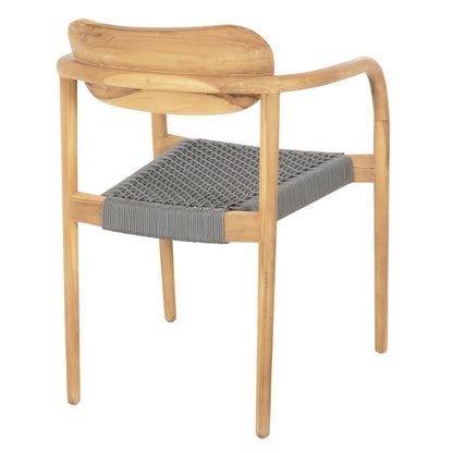 ΠΟΛΥΘΡΟΝΑ OSLO ΞΥΛΟ TEAK ΦΥΣΙΚΟ & ΓΚΡΙ ΣΧΟΙΝΙ 55x54x80