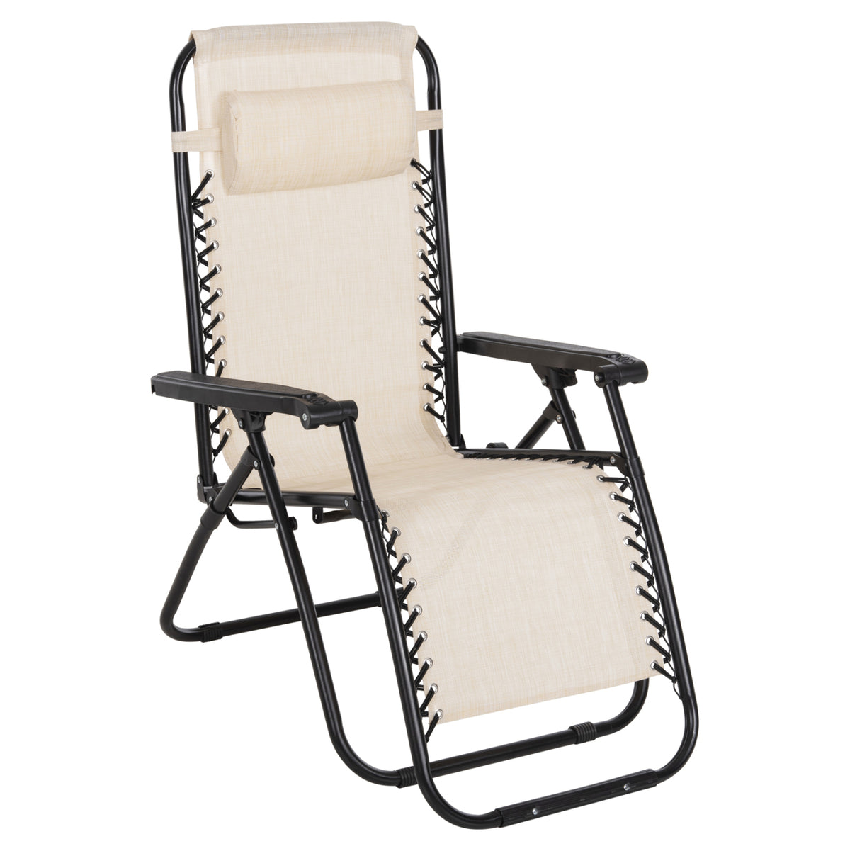 ΠΟΛΥΘΡΟΝΑ RELAX COMPANION ΜΠΕΖ TEXTILENE ΜΑΥΡΟ ΜΕΤΑΛΛΟ 67x145x110