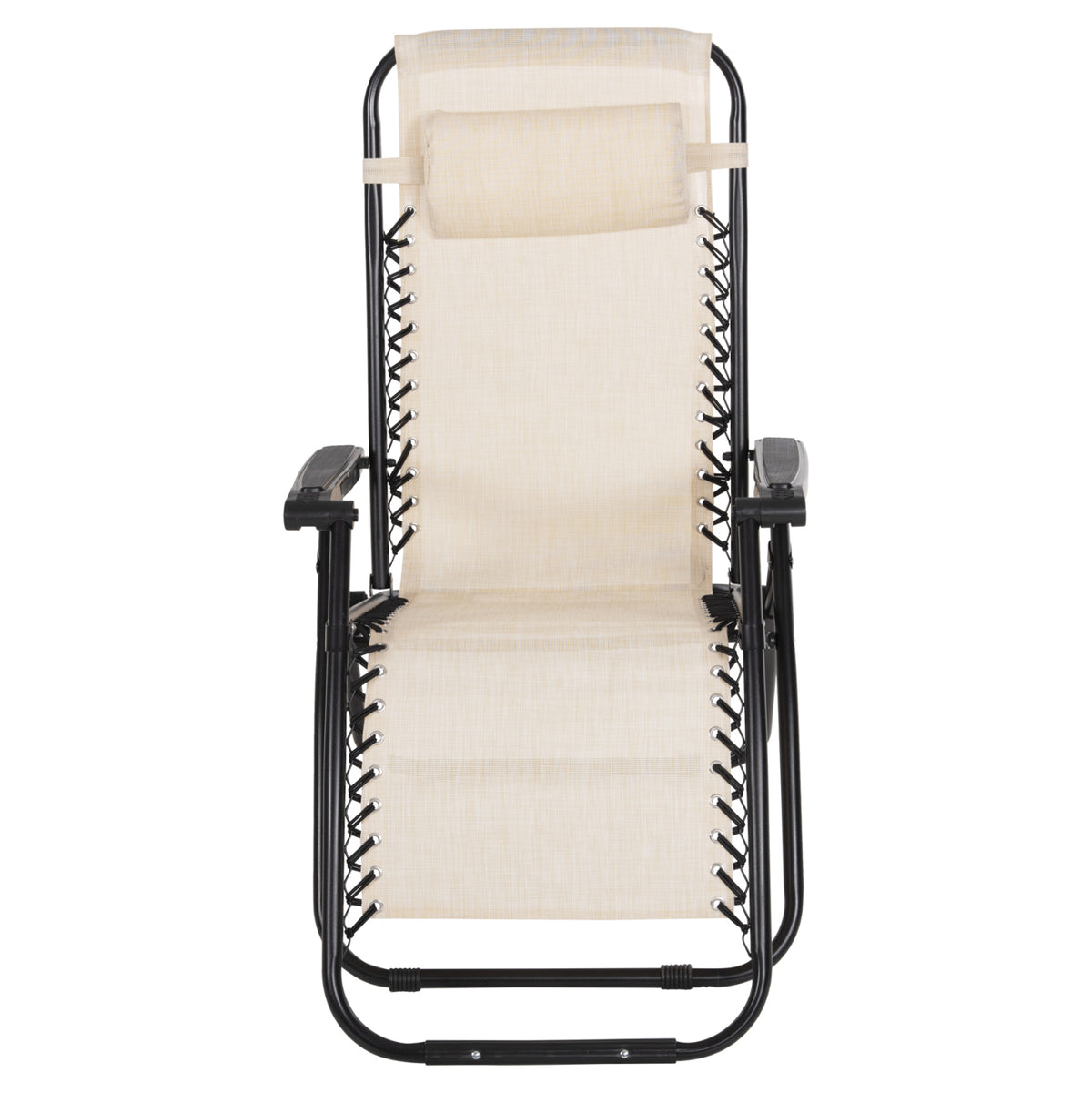 ΠΟΛΥΘΡΟΝΑ RELAX COMPANION ΜΠΕΖ TEXTILENE ΜΑΥΡΟ ΜΕΤΑΛΛΟ 67x145x110
