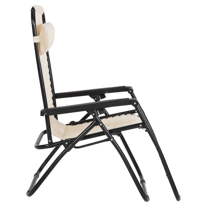 ΠΟΛΥΘΡΟΝΑ RELAX COMPANION ΜΠΕΖ TEXTILENE ΜΑΥΡΟ ΜΕΤΑΛΛΟ 67x145x110