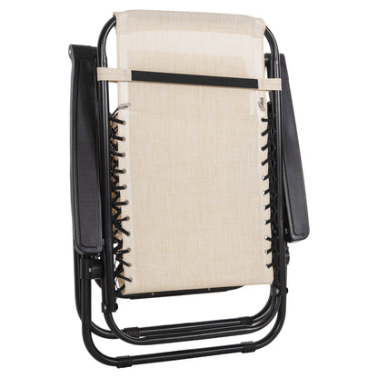 ΠΟΛΥΘΡΟΝΑ RELAX COMPANION ΜΠΕΖ TEXTILENE ΜΑΥΡΟ ΜΕΤΑΛΛΟ 67x145x110