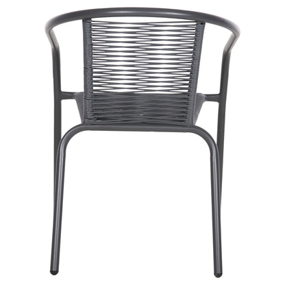 ΠΟΛΥΘΡΟΝΑ SWIFTER ΜΕΤΑΛΛΟ ΓΚΡΙ ΣΥΝΘ. RATTAN ΓΚΡΙ 54x61x75