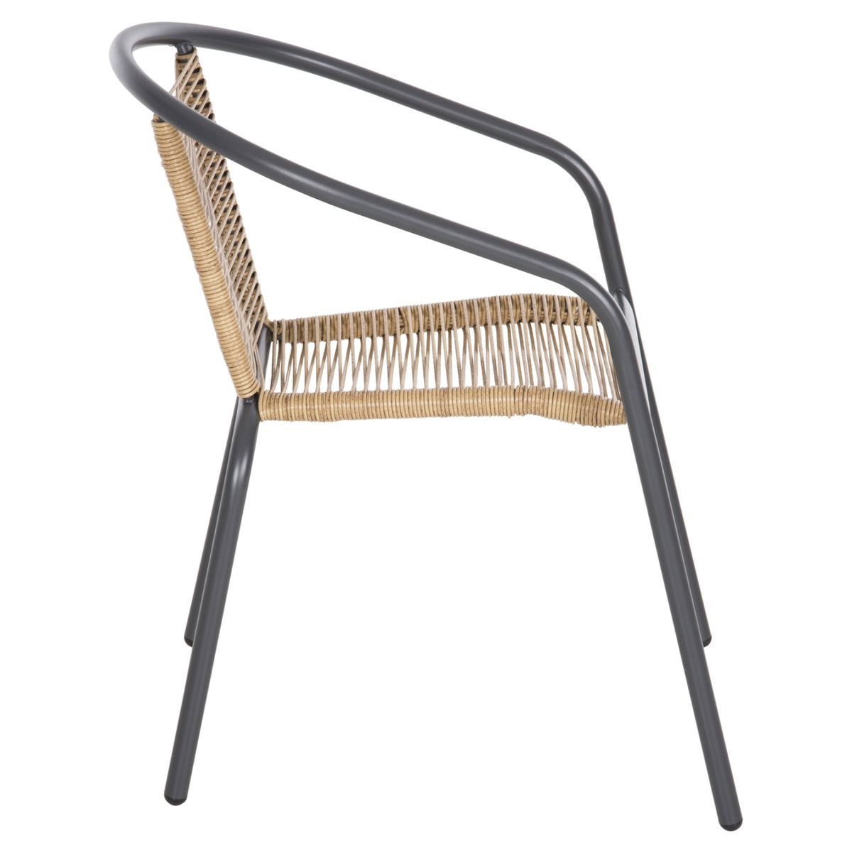 ΠΟΛΥΘΡΟΝΑ SWIFTER ΜΕΤΑΛΛΟ ΓΚΡΙ ΣΥΝΘ. RATTAN ΣΕ ΦΥΣΙΚΟ 54x61x75