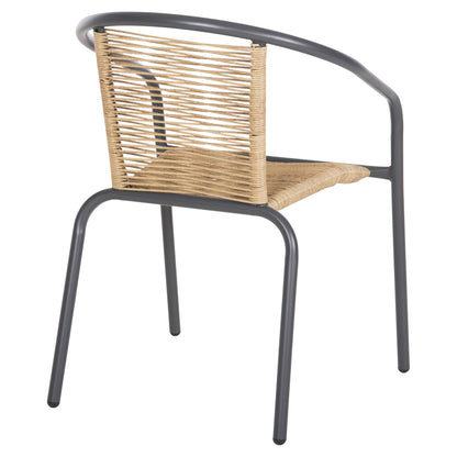ΠΟΛΥΘΡΟΝΑ SWIFTER ΜΕΤΑΛΛΟ ΓΚΡΙ ΣΥΝΘ. RATTAN ΣΕ ΦΥΣΙΚΟ 54x61x75