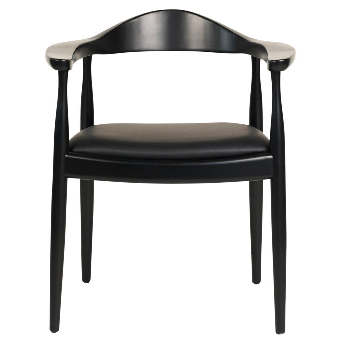 ΠΟΛΥΘΡΟΝΑ ΤΡΑΠΕΖΑΡΙΑΣ ADOR RUBBERWOOD ΚΑΙ PU ΜΑΥΡΟ 62x54x76,5