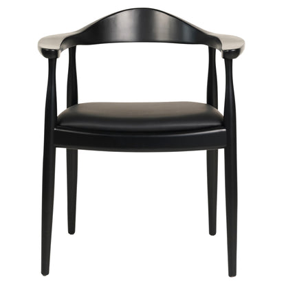 ΠΟΛΥΘΡΟΝΑ ΤΡΑΠΕΖΑΡΙΑΣ ADOR RUBBERWOOD ΚΑΙ PU ΜΑΥΡΟ 62x54x76,5