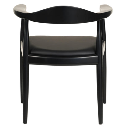 ΠΟΛΥΘΡΟΝΑ ΤΡΑΠΕΖΑΡΙΑΣ ADOR RUBBERWOOD ΚΑΙ PU ΜΑΥΡΟ 62x54x76,5