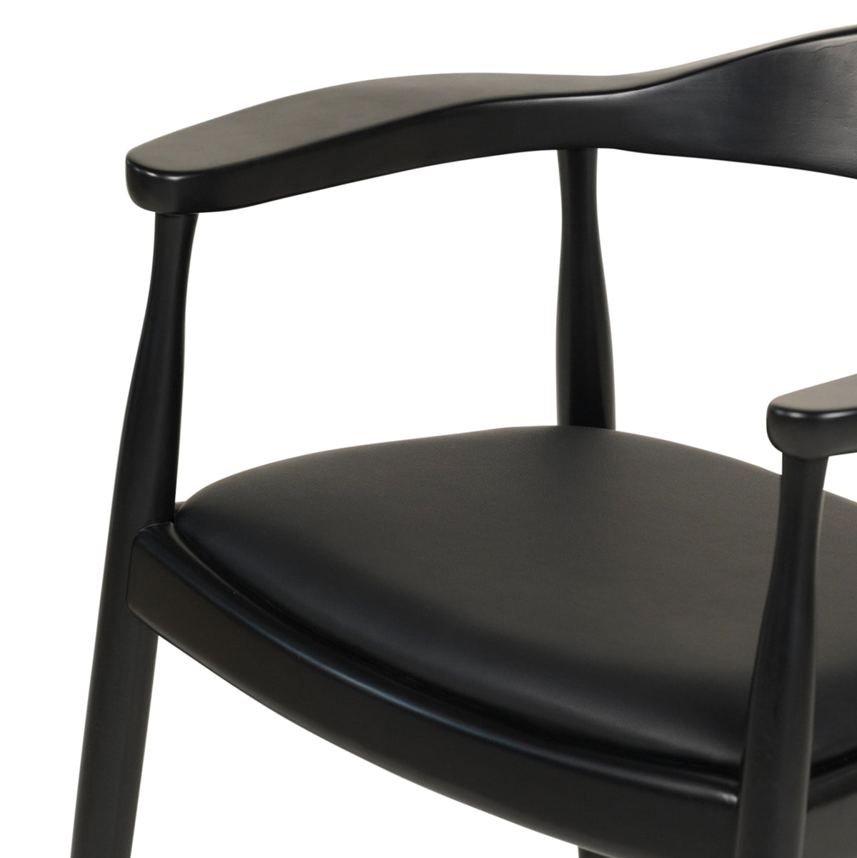 ΠΟΛΥΘΡΟΝΑ ΤΡΑΠΕΖΑΡΙΑΣ ADOR RUBBERWOOD ΚΑΙ PU ΜΑΥΡΟ 62x54x76,5